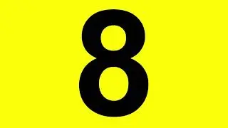 Training Number 1-9 with Yellow Background Generator (30 Minutes)