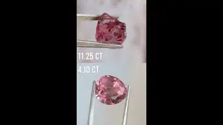 Cutting a beautiful &ldquo;Old Mine Egg&rdquo; Pink Tourmaline