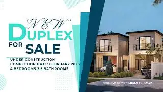 🎯 New Construction Duplex in Miami | Prime Investment Near Wynwood & Downtown