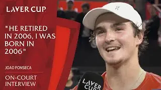 Joao Fonseca On-Court Interview | Laver Cup 2025 Match 3