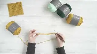 Как связать крючком узор ложная платочная вязка