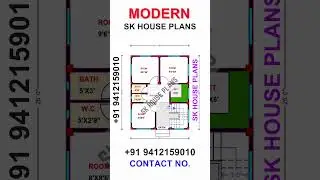 55 Gaj Ka House Design / 20 X 25 House Map / 500 SQFT House Plan / 46 Sqm Home Plan (S NO 2031)