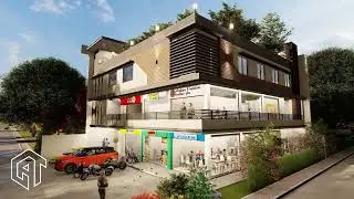 Three Storey Mixed-use of Residential and Commercial with Roof Deck
