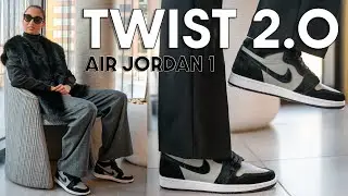 THESE AREN'T BAD AT ALL!  JORDAN 1 TWIST 2.0 MEDIUM GREY On Foot Review and How to Style
