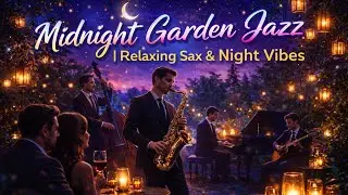 Midnight Garden Jazz 🌙 | Calm Saxophone & Relaxing Night Vibes