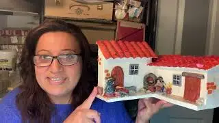Tutoríal # 145.  Casita andina. Paso a paso.  En reciclaje ♻️