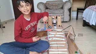 Hand made car parking center by Akshaj || under construction site #kids #creativity #carparking