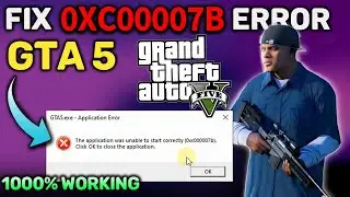 How to Fix 0xc00007b Error in GTA V 2026 ✅ | 1000% Working Method🔧| GTA 5 Unable To Start Correctly