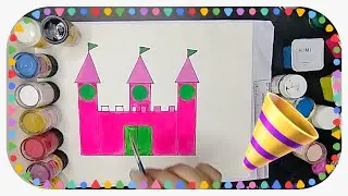 Temple 🕌 drawing || Easy temple draw step by step for kids #drawing #color #temple