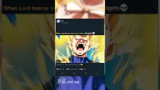 When lord beerus slap bulma infront of vegeta 💀 #vegeta #dragonballsuper #anime #youtubeshorts