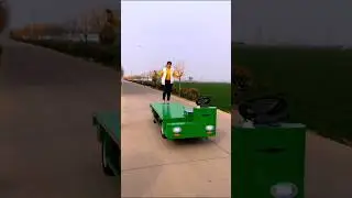 Flatbed trucks used for warehouse cargo transportation# Popular # Electric four-wheel flatbed truck
