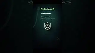 Rule No. 9 Out Of 100.Guard Your Time.#GuardYourTime#DisciplineEqualsFreedom#FutureYou#mindsetshift