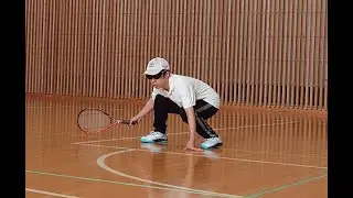 Vol.11   Blind Tennis (B1) practice   /  Try Backhand stroke and Back step shot
