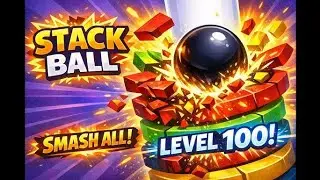 Stack ball level 100! 😱 and High Score #live