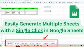 How to Duplicate Multiple Sheets in Google Sheets with One Click in Seconds || 100% Working ||