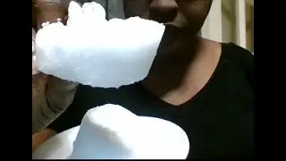 Asmr❄refrozen powdery sonic ice chunks/sonic ice nuggets❄freezer frost taste