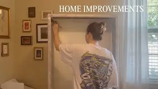 home improvement vlog: talking through decor plans & painting a bookshelf