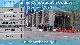 Metro Tunnel Construction Update Spring 2024 (Melbourne Railway Vlog 233)