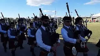 Closing Ceremonies Leaving the Field - Phoenix Scottish Games March 3, 2024