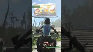Riding a motorcycle in fallout 4 Xbox mod #gaming #fallout4 #shorts