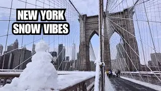 ❄️ Brooklyn Bridge Snow Walk &ndash; NYC in Winter [4K]