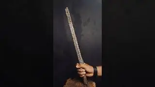 Making Bike Chain Sword | Handmade Weapon #survival #diy #creative #art #shortvideo #viralvideo #art