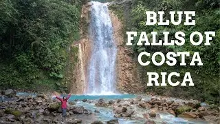 AMAZING Blue Falls of Costa Rica in Bajos del Toro Costa Rica