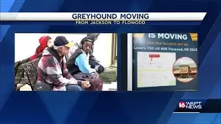 Greyhound leaving Jackson