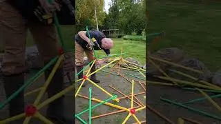 🟢DISASSEMBLE THE EXERCISE CLIMBING DOME #outdoorplayequipment #shorts #short  #dome #climbingdome