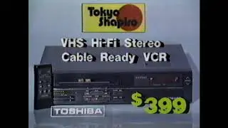 Vintage Tokyo Shapiro Commercial | Christmas Commercial Electronics Sale | 1986