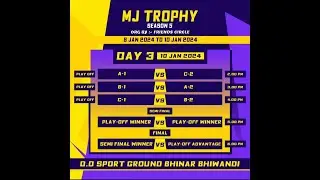 FINAL DAY I MJ TROPHY 2024 BC4  BHIWANDI