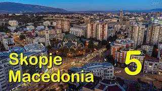 Skopje - Macedonia (Evening footage from above) 5