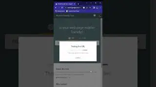 Test your Website's Mobile-Friendliness to rank in SEO #shorts #seotips