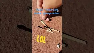 Testing gunpowder #fire #fireworks #lol #funny #science #677 #genz