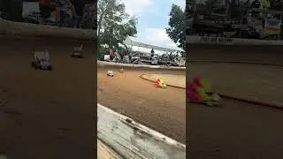 Rc sprint cars on the oval