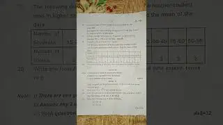 10th class Maths SA1 question paper TS 2021