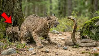 A Mother Bobcat Fought a Giant Python to Save Her Babies &mdash; What Happened Next Will Break Your Heart