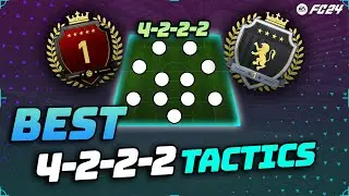 THE BEST 4222 CUSTOM TACTICS FOR FC 24 🔥
