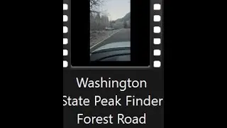 Washington State Peak Finder Forest Road Camping in the snow and ice winter subscribe  too see snow