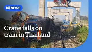 At least 32 killed after crane falls on train in Thailand | ABC NEWS