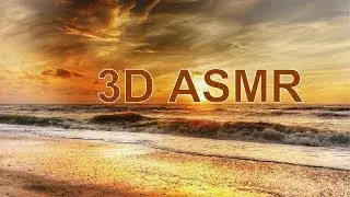 3D Relaxing ASMR, sea waves left ear, wind chimes right ear, for deep sleep, stress relief