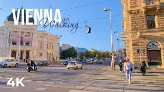 Vienna | Austria | Europe 2022 Walk: Museumstra&szlig;e - Reichsratsstra&szlig;e | 4K HDR