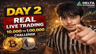 LIVE Crypto Trading Bitcoin & Ethereum |10K to 1 Lakh Challenge |Day 2  TrederJohn Snow
