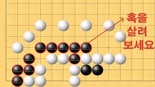 바둑 묘수 사활 - 세상에 이런 수가 있나요? 흑을 살려보세요