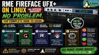 RME Fireface UFX Audio Interface on Linux. No Drivers? - No Problem.