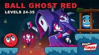 🔴Ball Ghost Red Temple Survivor - Levels 24-35 + TWO BOSSes (Android Gameplay)