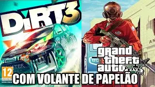 TESTANDO VOLANTE DE PAPELÃO EM JOGOS !