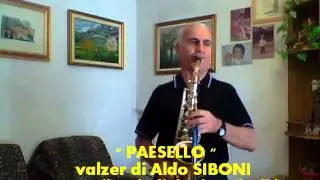 PAESELLO (valzer per Sax Alto) musica di Aldo Siboni