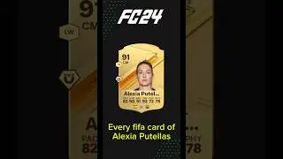 Every fifa card of Alexia Putellas in fc24-25🇪🇦#shorts #football #fifa #fut #fc25 #Putellas #Spain