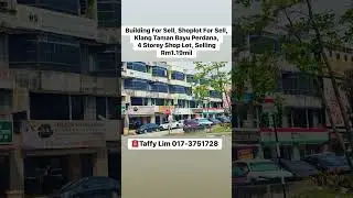 Building For Sell, Shoplot For Sell, Klang Taman Bayu Perdana, 4 Storey Shop Lot, Selling Rm1.19mil